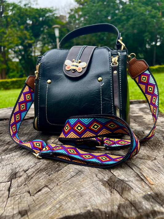 Bee Black Tote Bag
