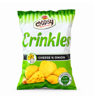 Chipsy Crinkles Cheese N Onion Chips | Crinkle Cut | 35g