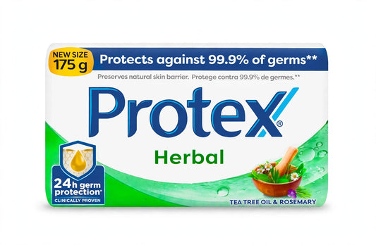 Protex Herbal Soap 175g - Tea Tree Oil & Rosemary - 24h Germ Protection