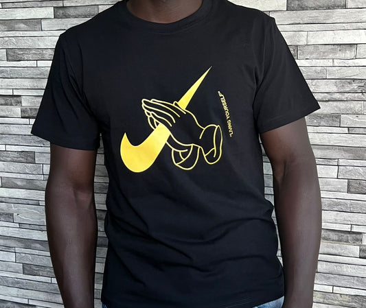 Nike Yellow Logo T-Shirt (Cotton)