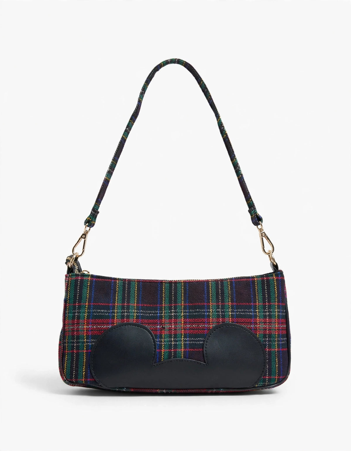 Plaid Baguette Shoulder Bag | Y2K Tartan Mouse Ear Handbag – The Basket ...